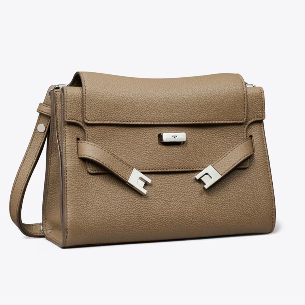 Tory Burch Lee Radziwill Shoulder Bag Wild Mushroom